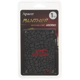 Твердотельный накопитель SSD 1Tb Apacer Panther AS350X, [AP1TBAS350XR-1], 2.5" SATA III, чтение: 560 МБ/с, запись: 540 МБ/с, 3D V-NAND